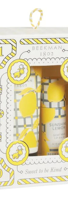 Beekman 1802 Sunshine Lemon Hand Cream & Lip Balm Set Beekman 1802 Sunshine Lemon Hand Cream & Lip Balm Set